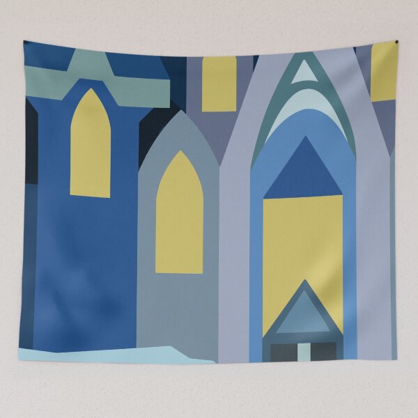 Item preview, Flamesgrace Cathedral Travel Poster designed and sold by sylphofhope19.