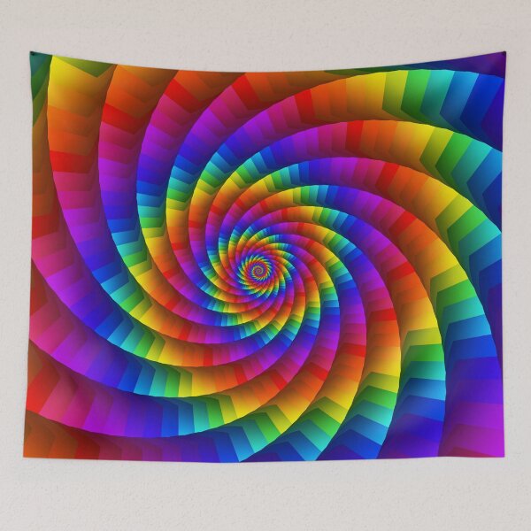 Item preview, Psychedelic Rainbow Spiral designed and sold by Kitty Bitty.