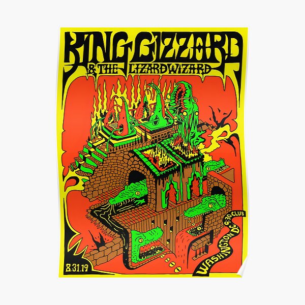 King Gizzard and the Lizard Wizard - Washington D.C. 2019 Poster