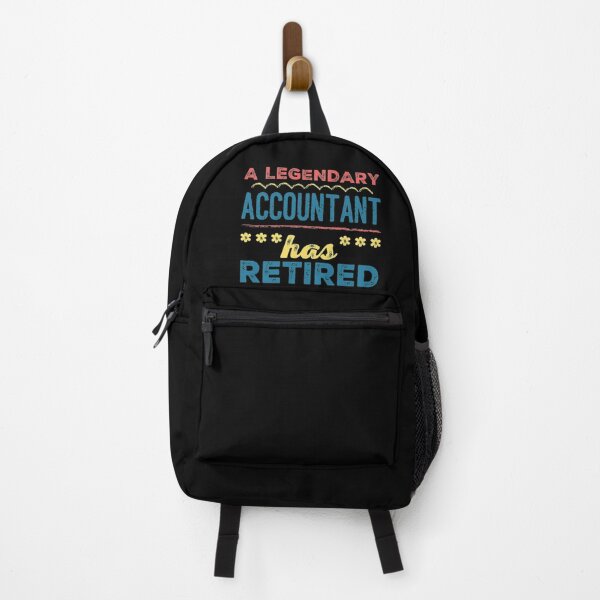 Item preview, A Legendary Accountant Has Retired Red Blue Yellow Font designed and sold by HppyStrngHelthy.