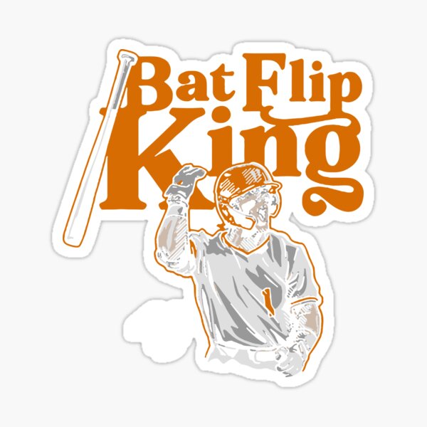 Drew gilbert bat flip king Sticker for Sale by Simo-Sam