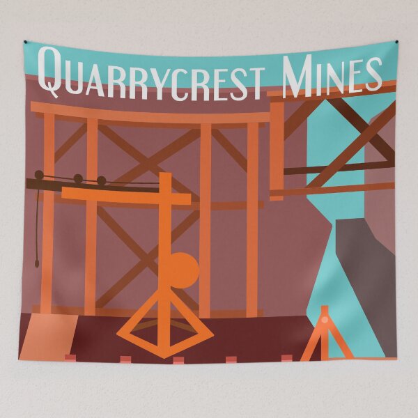 Item preview, Quarrycrest Mines Travel Poster designed and sold by sylphofhope19.