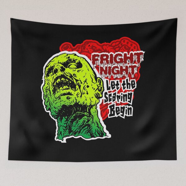 Item preview, Let the scaring begin Fright horror night green monster art  designed and sold by DejeanWilliam.