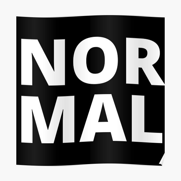 Normal Word 2nd Design Poster For Sale By Yassscustom Redbubble