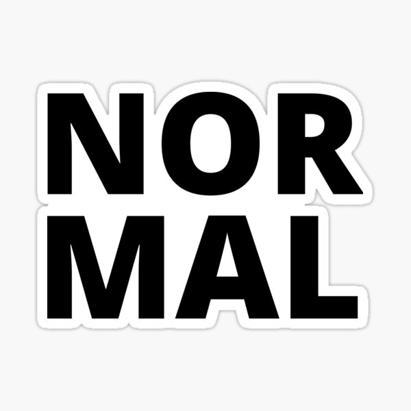 normal-word-2nd-design-sticker-for-sale-by-yassscustom-redbubble