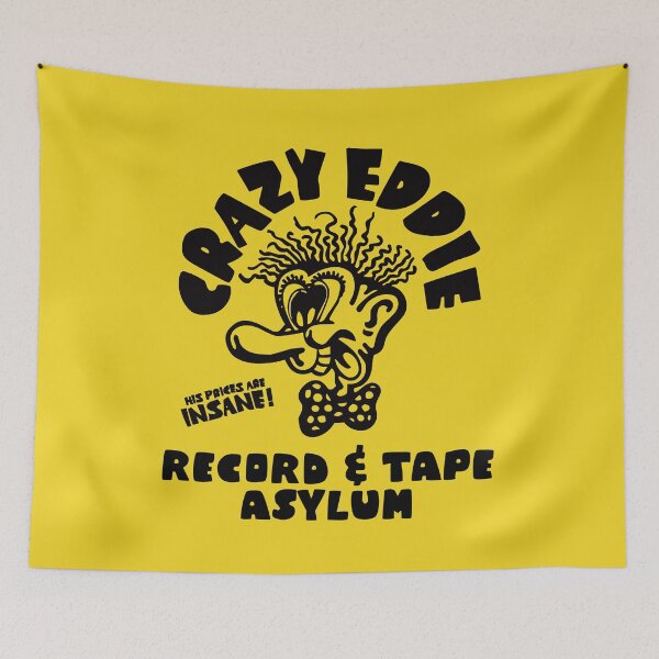 Item preview, Crazy Eddie Record & Tape Asylum designed and sold by TeeArcade84.