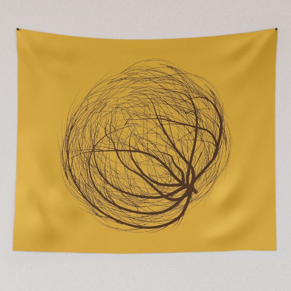 Item preview, circle messy tumbleweed designed and sold by Muditha88.