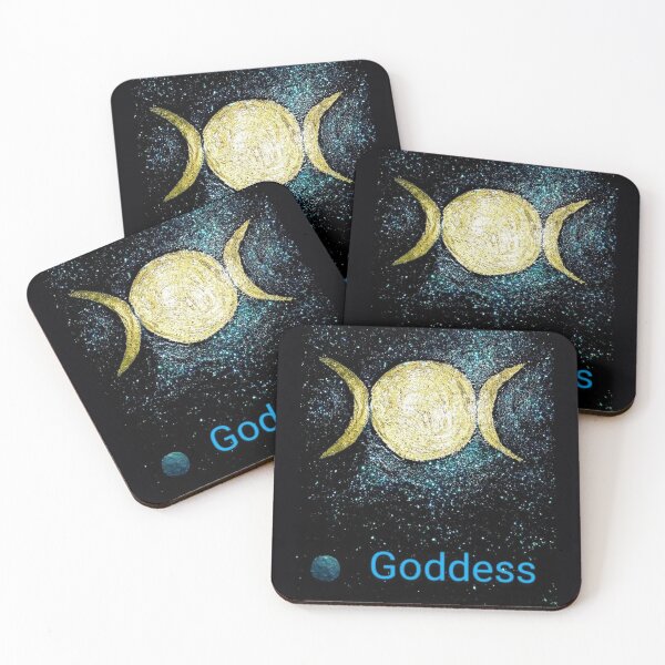 Item preview, Alchemy triple moon goddess Oracle card design designed and sold by Witch's Brew.
