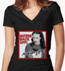 Miranda Sings Haters Back Off Women's Fitted V-Neck T-Shirt