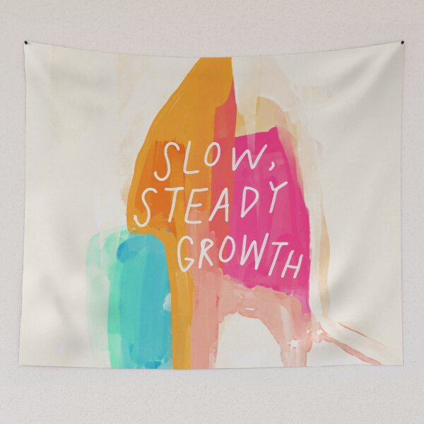 Item preview, Slow, Steady Growth - Inspirational Quote and Abstract Art by Morgan Harper Nichols designed and sold by morgansgoods.