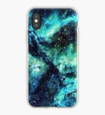 Turquoise Space iPhone Case