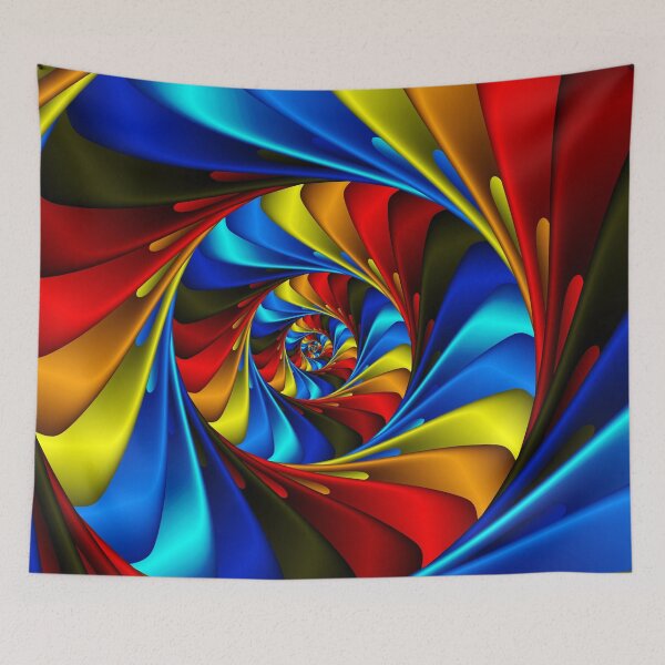 Item preview, Psychedelic Rainbow Spiral  designed and sold by Kitty Bitty.