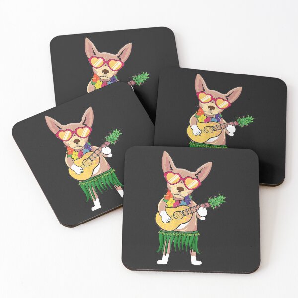 Item preview, Chihuahua Hawaiian Costume Playing Ukulele Summer Shirt designed and sold by dorisjoycek.