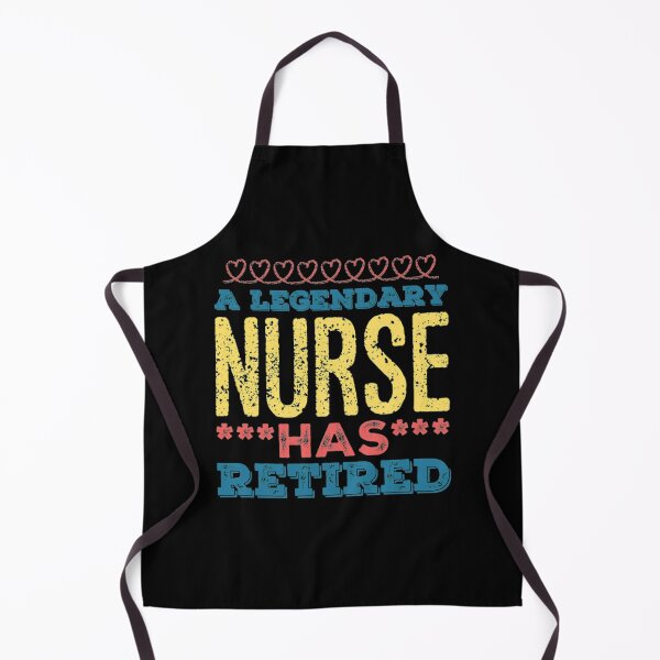 Item preview, A Legendary Nurse Has Retired Yellow Blue Red Font designed and sold by HppyStrngHelthy.