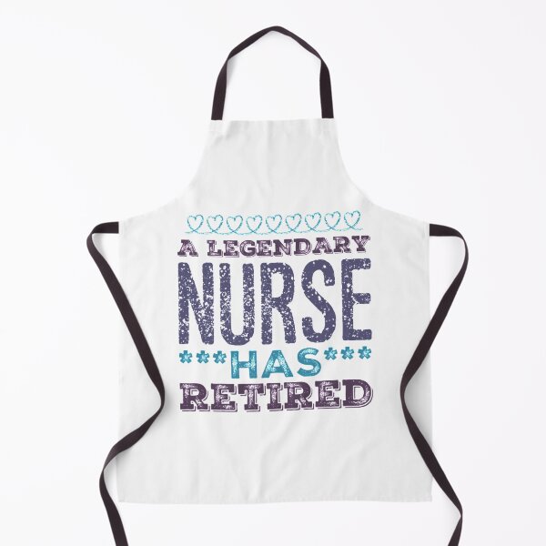 Item preview, A Legendary Nurse Has Retired Blue Violet Grey Font designed and sold by HppyStrngHelthy.