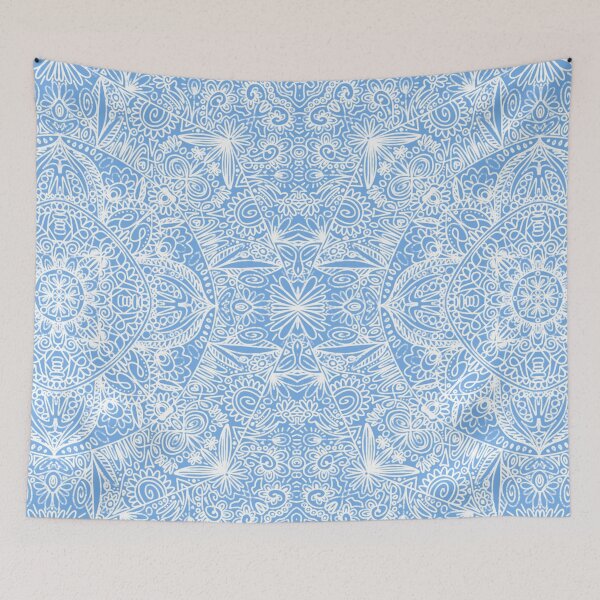 Item preview, periwinkle and white mandala pattern  designed and sold by Giulia  Palazzo.