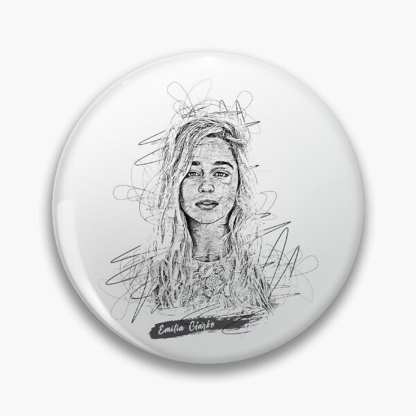 Item preview, Emilia Clarke Abstract Sketch Art, Emilia Clarke Sketch Design, Emilia Clarke designed and sold by graphic-genie.