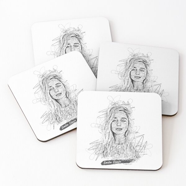 Item preview, Emilia Clarke Abstract Sketch Art, Emilia Clarke Sketch Design, Emilia Clarke designed and sold by graphic-genie.