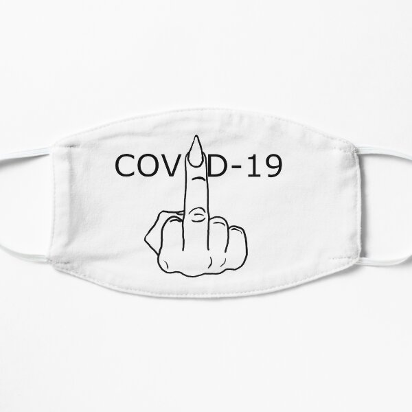 COVID-19 rude finger Flat Mask