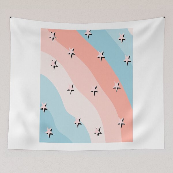 Item preview, Cotton Candy S_t_a_r_s Striped P_a_t_t_e_r_n Designer designed and sold by MorgannOlson.