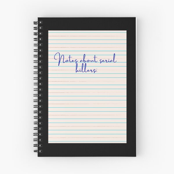 Item preview, Notes about serial killers - funny designed and sold by MotherOfBears.