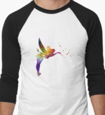 Tinkerbell in watercolor Men's Baseball ¾ T-Shirt
