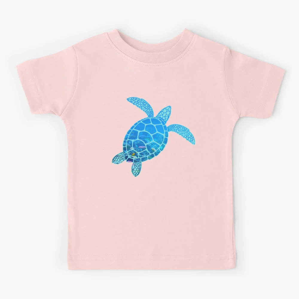 Kids Cali Sea Turtle Preserve Your Ocean Crew Neck T-Shirt - 101