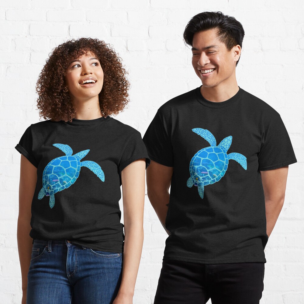 Kids Cali Sea Turtle Preserve Your Ocean Crew Neck T-Shirt - 101