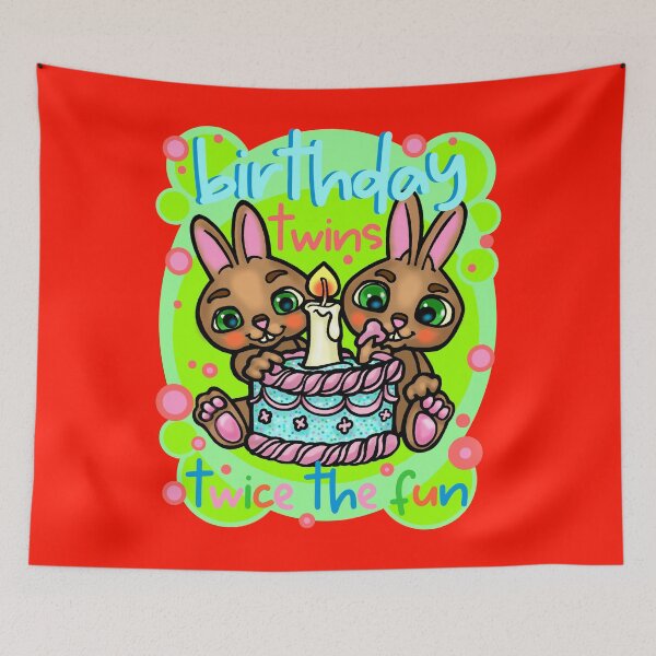 Item preview, twin birthday  designed and sold by sandpiperstudio.