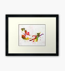 Peter Pan in Aquarell Gerahmtes Wandbild