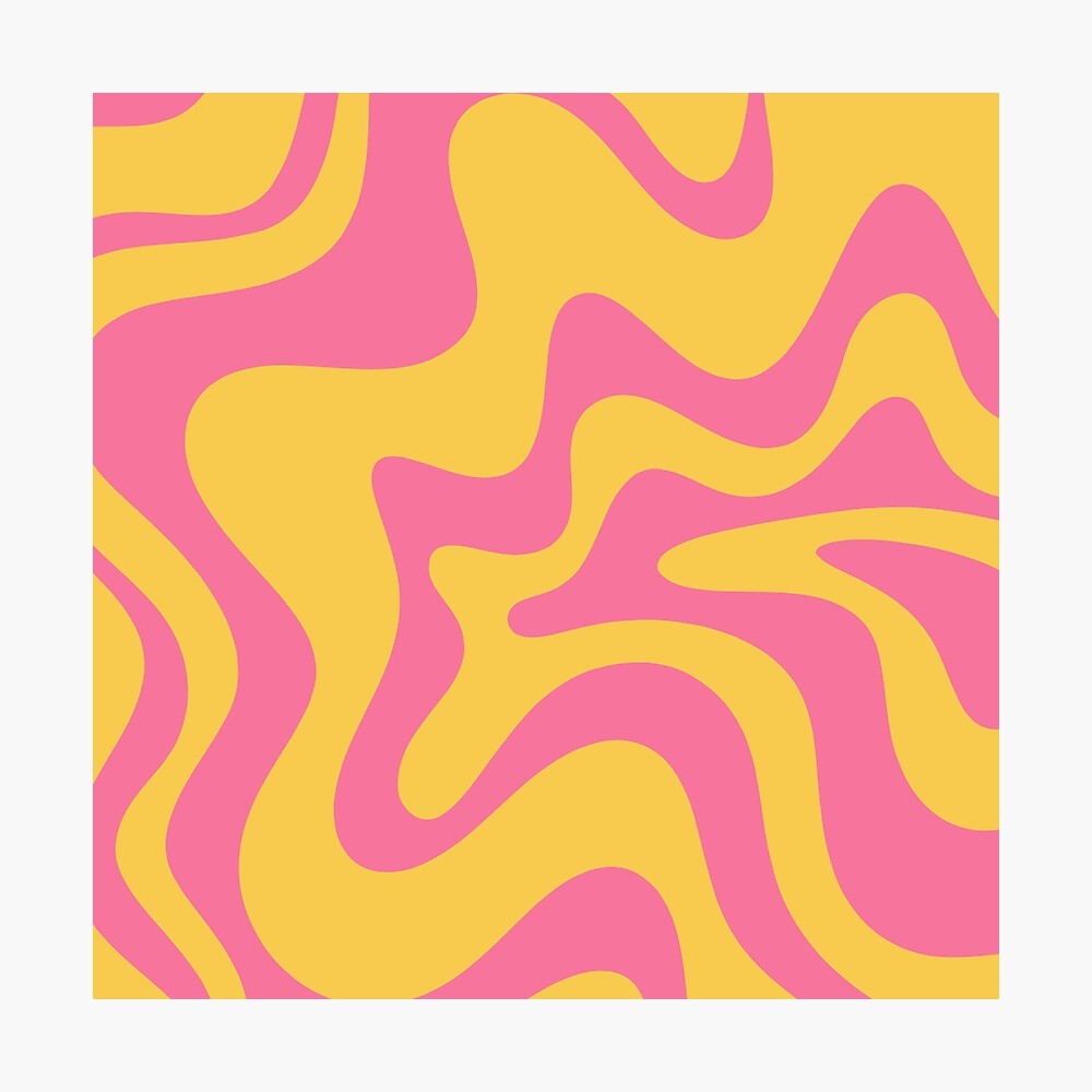 Pink And Yellow Swirls Pattern Royalty-Free Stock Image - Storyblocks