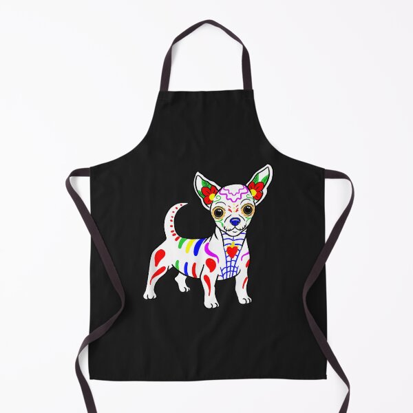 Item preview, Chihuahua Sugar Skull Dia de Los Muertos, Day of The Dead designed and sold by dorisjoycek.