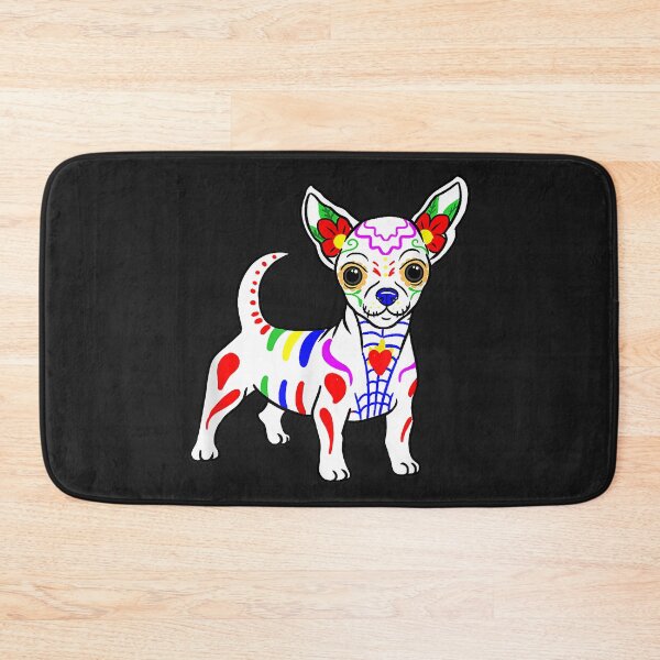 Item preview, Chihuahua Sugar Skull Dia de Los Muertos, Day of The Dead designed and sold by dorisjoycek.