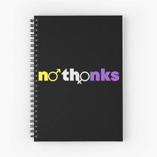 Item preview, No Thanks. LGBTQ Nonbinary Pride designed and sold by Subtle Pride Shop.