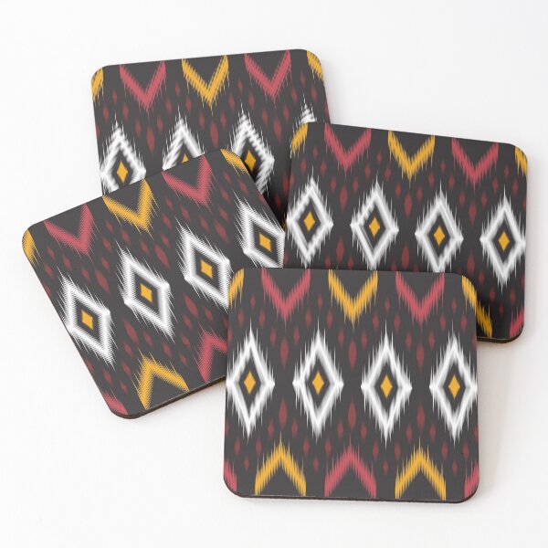 Item preview, Abstract black and red geometric native pattern seamless designed and sold by Zeedoherty.