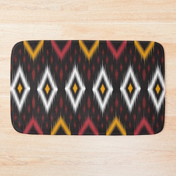 Item preview, Abstract black and red geometric native pattern seamless designed and sold by Zeedoherty.
