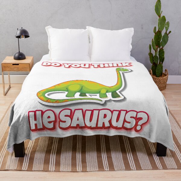 Item preview, Do You Think He Saurus? Dinosaur Saw Us Mamenchisaurus designed and sold by FiveNiches.