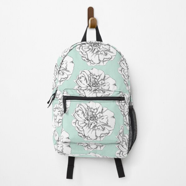 Item preview, Black and White Rose on Vintage Mint Green designed and sold by Violet Grant.