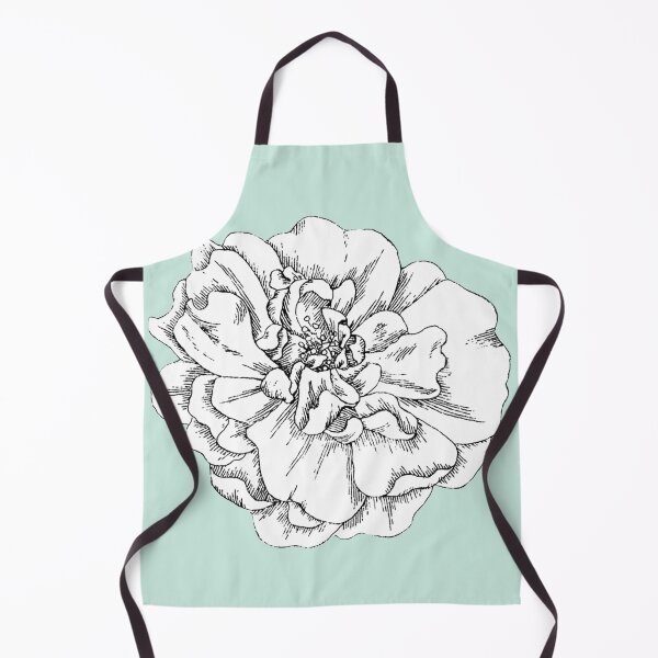 Item preview, Black and White Rose on Vintage Mint Green designed and sold by Violet Grant.
