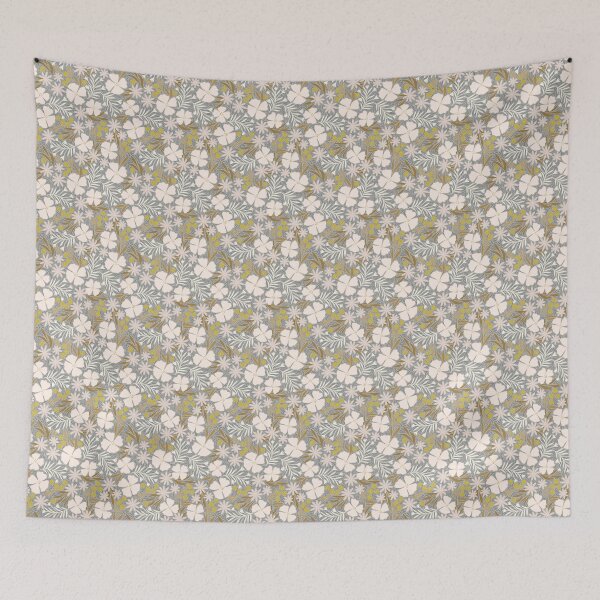 Item preview, Beach Floral Print (Yellow, Blue, Beige)  designed and sold by zrvby.