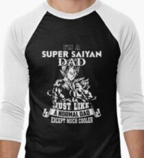 Dad - I'm A Super Saiyan Dad Just Like A Normal Dad T-shirts Men's Baseball ¾ T-Shirt