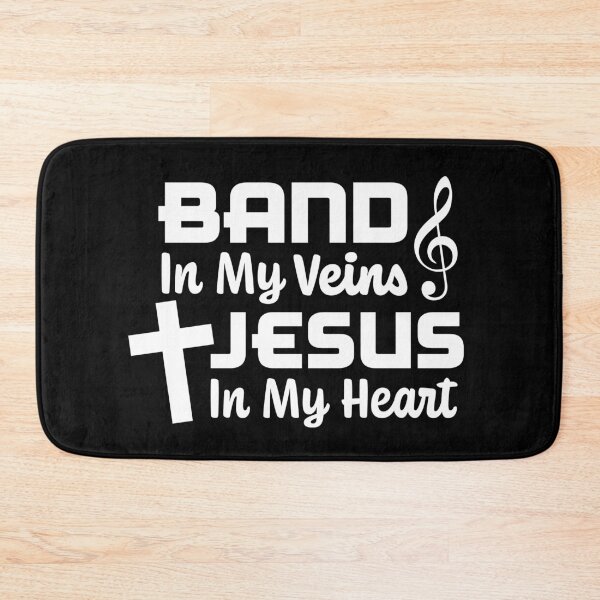 Item preview, Band in my veins Jesus in me heart. designed and sold by AdventureTee.