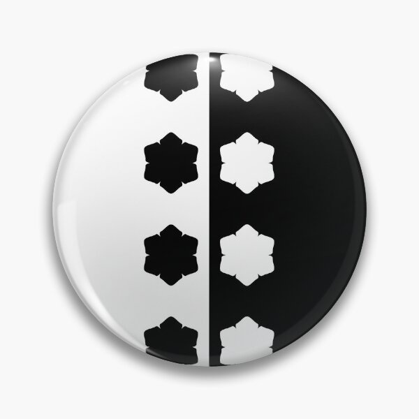 Item preview, Black and White Symmetrical Asymmetry with Flowers designed and sold by Shapes-Mania.