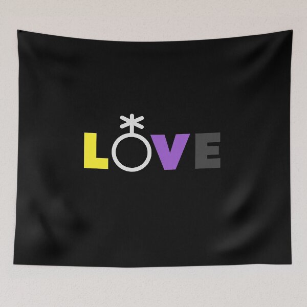 Item preview, Nonbinary Love. LGBTQ Nonbinary Pride designed and sold by Subtle Pride Shop.