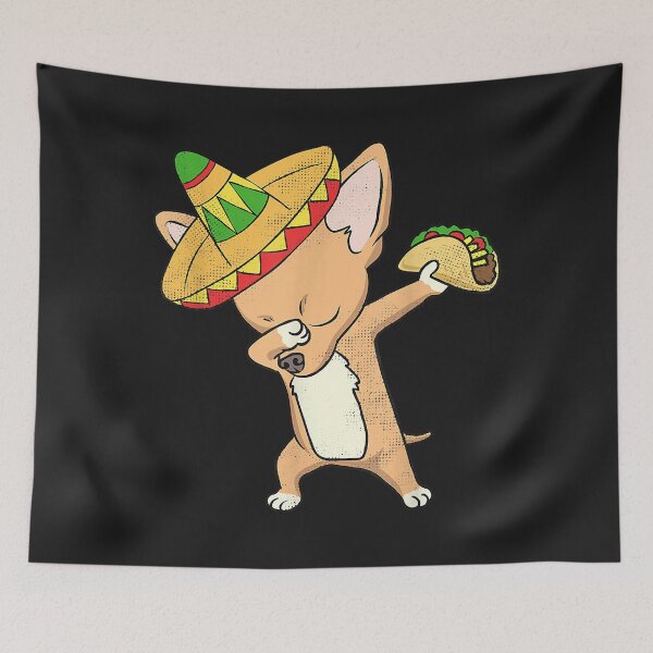 Item preview, Funny Mexican Chihuahua Dog Taco Shirt Dabbing Cinco De Mayo designed and sold by dorisjoycek.