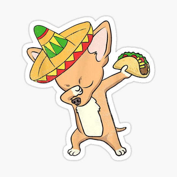 Item preview, Funny Mexican Chihuahua Dog Taco Shirt Dabbing Cinco De Mayo designed and sold by dorisjoycek.