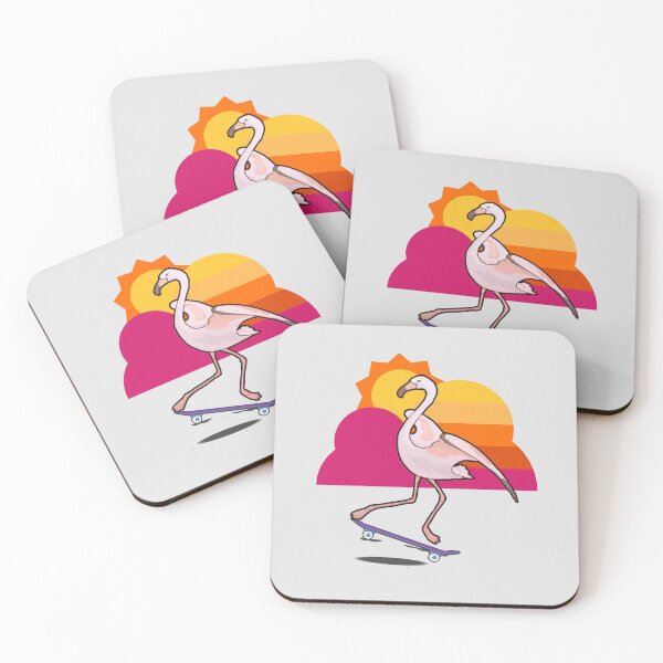 Artikelvorschau, Fly Boi Skateboarding Flamingo entworfen und verkauft von nvrland-novelty.