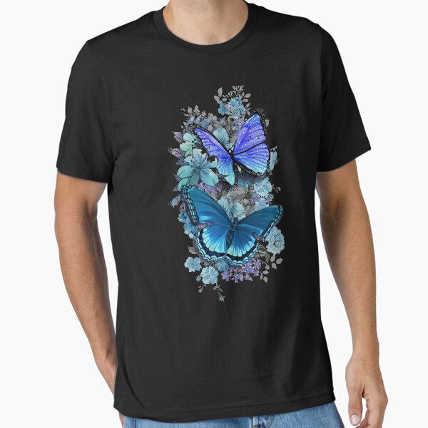 Item preview, BUTTERFLY BLUE FLOWERS designed and sold by Danepshop.