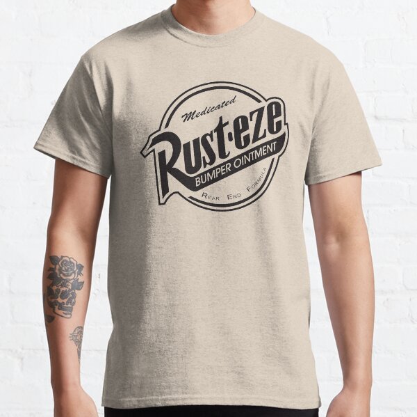 Rust-eze Logo Solid Black Classic T-Shirt