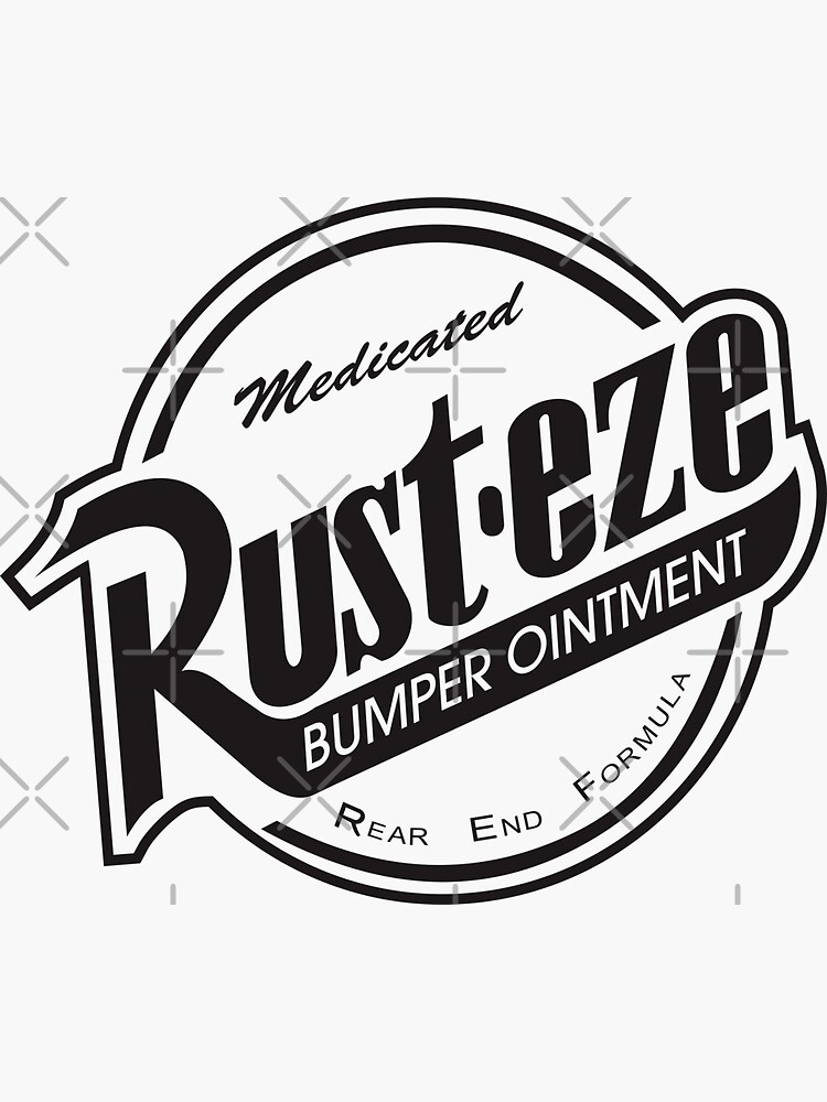 "Rusteze Logo Solid Black" Sticker for Sale by akbarfatts Redbubble